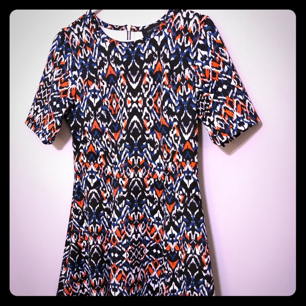 KarenKane Fit and Flare ikat dress